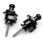 2pcs strap lock s�curit� lock fin bouton guitare sangles boucle de ceinture pour guitare