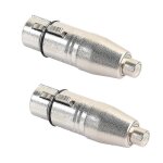 2pcs xlr vers adaptateur, fe vers xlr fe adaptateur adaptateur plug