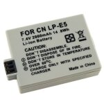 2x batterie pour canon lp - e5 eos 450d 500d 1000d rebel