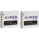 2x batterie nb - 4l pour canon ixus 30, 40, 50, 55, 60, 65, 70, 75, 80 is, 100 is. . . voir liste!