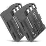 2x batterie remplacement en - el3 en - el3e 2000mah pour nikon d100 d200 / d300 d300s / d50 / d70 d700 ...