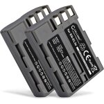 2x batterie remplacement en - el3e 1600mah pour nikon d50 d70s d80 d90 d200 d300 d300s appareil photo ...