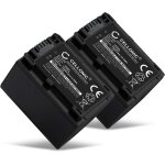 2x batterie remplacement np - fv70 np - fv100 1500mah pour sony fdr - ax53 fdr - ax33 fdr - ax100e hdr ...