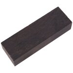 2x bois d'bne bloc de noir matriel bricolage artisanat blanc manche couteau matire grain