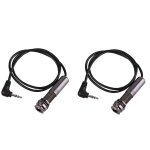 2x cble de ramassage guitare pizolectrique broche d'extrmit jack adaptateur d'instrument stro