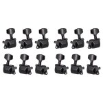 2x chevilles d'accordage de guitare m�caniques m�caniques cl�s d'accordage semi ferm� accordage de cordes ...