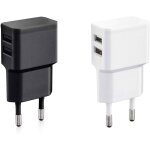 2x double chargeur usb 12w / 2400ma pro series alimentation universelle adapt�e pour t�l�phone portable, ...