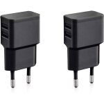 2x double chargeur usb 12w / 2400ma pro series alimentation universelle adaptée pour téléphone portable, ... 2x double chargeur usb 12w / 2400ma pro series alimentation universelle adaptée pour téléphone portable, ...