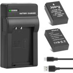 2x en - el20 en - el20a batterie et chargeur pour nikon coolpix p1000, p950, 1 aw1, 1 j1, 1 j2, 1 j3, ...