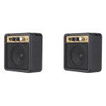 2x mini amplificateur de guitare haut - parleur 5w avec entre 6. 35mm sortie casque 1 / 4 pouce prend ...