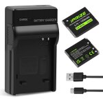 2x nb - 6l, nb - 6lh batterie et chargeur pour canon powershot sx170 is, sx240hs, sx260hs, sx270hs, sx280hs, ...