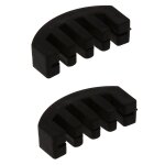 2x sourdine en caoutchouc noir pour le violon d'acoustique electrique