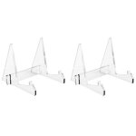 2x support de stockage de disque vinyle pr�sentoir de disque acrylique pr�sentoir de livre portable