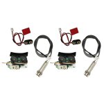 2x systeme de preampli micro - integre piezo pour guitare acoustique