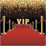 2x2m vip rouge tapis toile de fond vip sc�ne canal or paillettes taches photographie fond club ev�nement ...