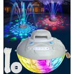 3 en 1 enceinte bluetooth piscine avec fontaine piscine lumineuse, 10000mah enceinte piscine flottante, ...