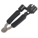 3 - en - 1 string peg winder cutter bridge pin puller pour guitare basse 3 - en - 1 string peg winder cutter bridge pin puller pour guitare basse