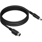 3. 2ft 4 broches din m�le � dc 5, 5 x 2, 5 mm m�le 18awg cordon d'alimentation pour cctv syst�me de cam�ra ...