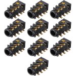 3, 5 mm audio jack connecteur pcb mount femelle prise 8 pin pj - 393 10pcs