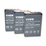 Vhbw 3x batterie compatible avec digipo aiptek ahd h23, ahd 2, 084 - 07042l - 062, cb - 170 appareil ...