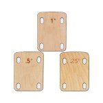 3 cales de manche de guitare, cale de manche de guitare en bois d'�rable massif protection 0, 25, 0, ...