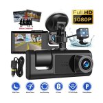 3 caméra dash cam 1080p 2 pouces ecran dashcam noir pilote enregistreur pour taxi car dvr caméra arrière ... 3 caméra dash cam 1080p 2 pouces ecran dashcam noir pilote enregistreur pour taxi car dvr caméra arrière ...