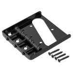 3 chevalet de cendrier de selle pour guitare electrique telecaster tele (noir)