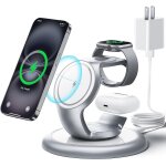 3 in 1 induction charger for iphone 16 / 15 / 14 / 13 / 12 / pro / max / plus, apple watch, airpods pro ...