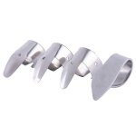 3 metal finger picks + 1 thumb pick set guitar fingerpicks pour guitar dobro banjo, etc.
