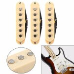 3 micros de guitare vintage clean pour fender stratocaster strat squier, crème 3 micros de guitare vintage clean pour fender stratocaster strat squier, crème