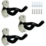 3 pack guitare mtal de bti de mur porteur avec protection eponge, pour la basse / guitare / banjo / ...
