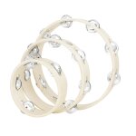 3 packs tambourin en bois instruments de percussion jingle en mtal pour la partie educative de leglise ...