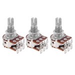 3 pcs double balance stacked knurled stalk guitar bass volume tone control pots potentiometer switc