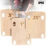 3 pcs guitare electrique manche cales plaque d'rable 025 05 1 degr guitare tte patch dcoration instruments ...