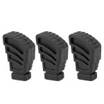 3 pcs tambour en caoutchouc pieds basse caisse claire matriel siges cymbale support support rack pads ...
