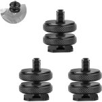 3 pices adaptateur griffe camera, daptateur hot shoe, vis d'adaptation, filetage 1 / 4 , vis de trpied ...