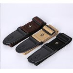 3 pices de sangles de guitare folk musique guitare electrique en bois
