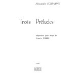 Alexander scriabin : 3 preludes - recueil harpe 9790046298820 al29882
