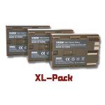 3 x batterie li - ion 1300mah (7. 2 v) pour canon srie powershot nott, remplace la batterie type bp ...