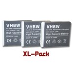 Vhbw 3x batterie compatible avec canon digital ixus 310hs, 85is, 95is, 25is, 210, 300hs, 105is, 200is ...