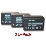 Vhbw 3x batterie remplacement pour panasonic dmc - bmb9, dmw - bmb9e pour appareil photo (800mah, 7, ...