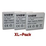 3 x li - ion batterie 600mah (3. 6v) adapte pour canon ixus 82, ixus 255 hs, etc remplace le type de ...