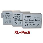 Vhbw 3x batterie compatible avec canon eos rebel t1i, 1000d, 450d, 500d, kiss x3, rebel xs, kiss f, kiss ...