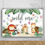 300x200cm sauvage un anniversaire toile de fond jungle animaux plantes tropicales photographie fond dessin ...