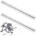 30cm charni�res piano, 2pcs charni�res en acier inoxydable avec trous, heavy duty poli charni�res piano ...