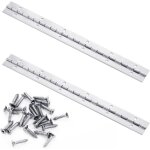 30cm charnires piano, 2pcs charnires en acier inoxydable avec trous, heavy duty poli charnires piano ...
