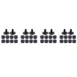 32pcs pied de cymbale 25mm feutre rondelle + 8pcs cymbale manchons de remplacement pour kit de tambour ...