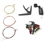34 pi�ces s�ries d'accessoires pour guitare y compris les m�diators de guitare, capo, cha�ne 3 en 1 remontoir, ...
