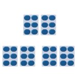 36 pices / ensemble de kit de batterie silencieux autocollants silica gel autocollant amortisseurs de ...