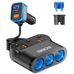 360 w avance - 9 en 1 multi prise allume cigare 3 pd 36w usb allume cigare de voiture, 12v / 24v adaptateur ...